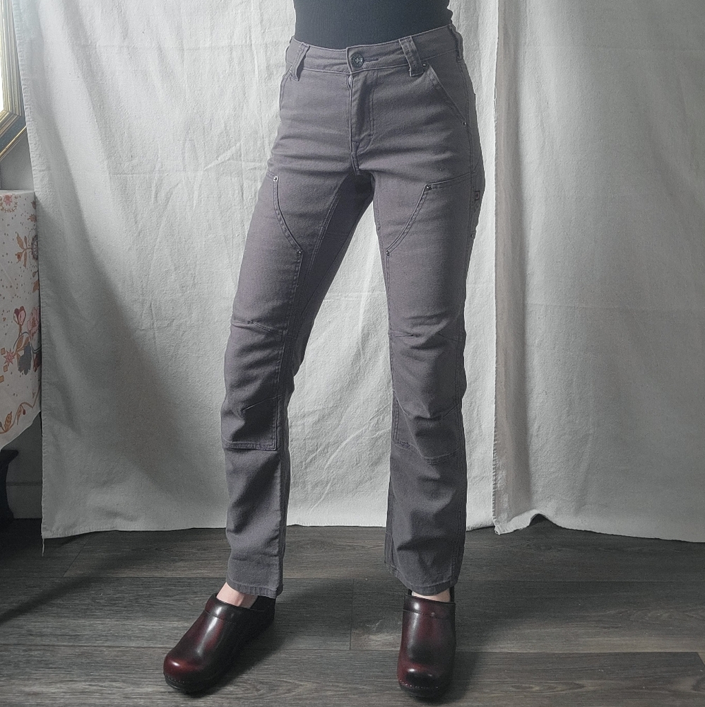 Dovetail Workwear Britt Utility Pants Light Grey Size 00